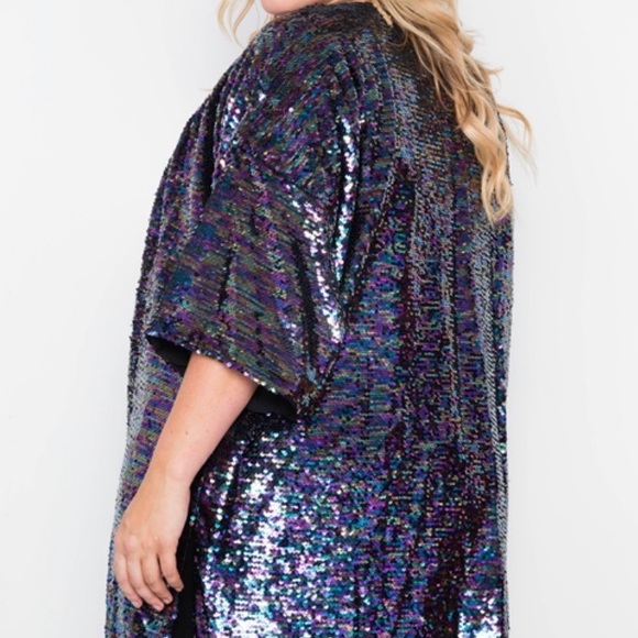 Plus Size Sequin kimono brand new‼️‼️ - Picture 2 of 4